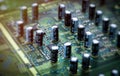 Image of the circuit board closeup Royalty Free Stock Photo