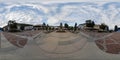 360 image of the city centre in Lovech, Bulgaria Royalty Free Stock Photo