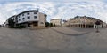 360 image of the city centre in Lovech, Bulgaria Royalty Free Stock Photo