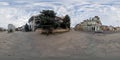 360 image of the city centre in Lovech, Bulgaria Royalty Free Stock Photo
