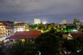 Image of cityscape at night. Urban buildings Royalty Free Stock Photo