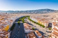 Cityscapes with the bull of Spain in Fuengirola, Malaga province, Spain, 6, made with Generative AI Royalty Free Stock Photo