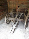 Image of clasic wooden cart used for heavy objects