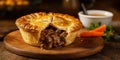 image of A classic British steak and kidney pie Royalty Free Stock Photo