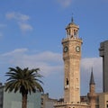 Clock tower in Izmir Royalty Free Stock Photo