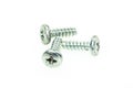 Image of close-up metal screws nut isolated on whited background Royalty Free Stock Photo