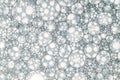 The image is a close up of a pattern of bubbles Royalty Free Stock Photo
