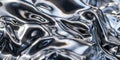 The image is a close up of a shiny, metallic surface Royalty Free Stock Photo