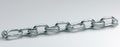 The image is a close-up of a steel chain, showcasing its durable and strong nature Royalty Free Stock Photo