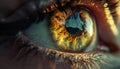 A close-up of a very lovely and deep eye Royalty Free Stock Photo