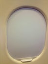 Image of closed airplane window. Royalty Free Stock Photo