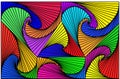 Image colored abstraction of twisted shapes Royalty Free Stock Photo