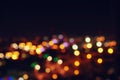 Image of colorful blurred defocused bokeh Lights. motion and nightlife concept Royalty Free Stock Photo