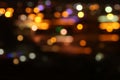 image of colorful blurred defocused bokeh Lights. motion and nightlife concept Royalty Free Stock Photo