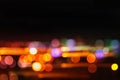 image of colorful blurred defocused bokeh Lights. motion and nightlife concept Royalty Free Stock Photo