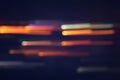 image of colorful blurred defocused bokeh Lights. motion and nightlife concept Royalty Free Stock Photo