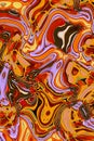 Colorful decorative abstract of liquified image