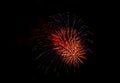A bright and colorful fireworks celebration