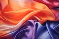 an image of a colorful silk fabric Royalty Free Stock Photo