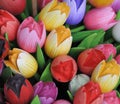 Wooden tulips in Holland Royalty Free Stock Photo