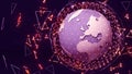 Image communication network world image hologram,network image computer science,system connection scientific,orbital network,3d