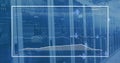 Image of computer language and graph over data server racks Royalty Free Stock Photo