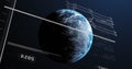 Image of computing data processing over globe Royalty Free Stock Photo