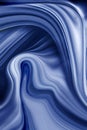 image consisting of blue smooth lines resembling sea waves and elemental whirlwinds Royalty Free Stock Photo