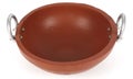 Image of a cooking clay pot on a white background Royalty Free Stock Photo