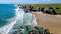 Porthcoran beach cornwall Royalty Free Stock Photo