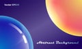 Image of the cosmos. Planet earth and sun. Abstract futuristic background. Vector EPS10 Royalty Free Stock Photo