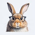 image of a couple different species of animals wearing spectacles. Royalty Free Stock Photo