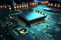 processor chip, technology environment, blockchain concept. ai generative Royalty Free Stock Photo