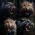 Image created with AI, Indian leopard It is a subspecies of leopard.