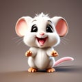 Mouse Magic: Highly Detailed 3D Rendering Royalty Free Stock Photo