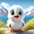 Albatross Amazement: 3D Rendering Delight