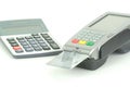 Credit cards reader Royalty Free Stock Photo
