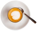 Image of cup of fresh coffee cortado Royalty Free Stock Photo