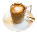 Image of cup of fresh coffee cortado Royalty Free Stock Photo