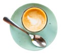 Image of cup of fresh coffee cortado Royalty Free Stock Photo