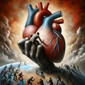 image of the current state of the human heart, mind and soul to combat the woes of the world.