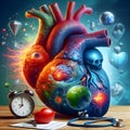 image of the current state of the human heart, mind and soul to combat the woes of the world.