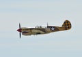 Curtiss P-40 Warhawk Flying on clear sky