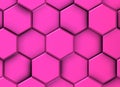 Image of 3d purple hexagons