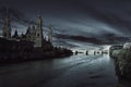 Dark view of toledo in Spain Royalty Free Stock Photo