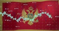 Image of data processing over flag of montenegro Royalty Free Stock Photo
