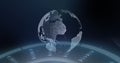 Image of data processing over globe Royalty Free Stock Photo