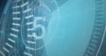 Image of data processing over servers Royalty Free Stock Photo