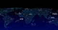 Image of data processing over world map Royalty Free Stock Photo