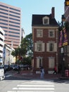 Image of The Declaration House the reconstructed residence situated in downtown Philadelphia.